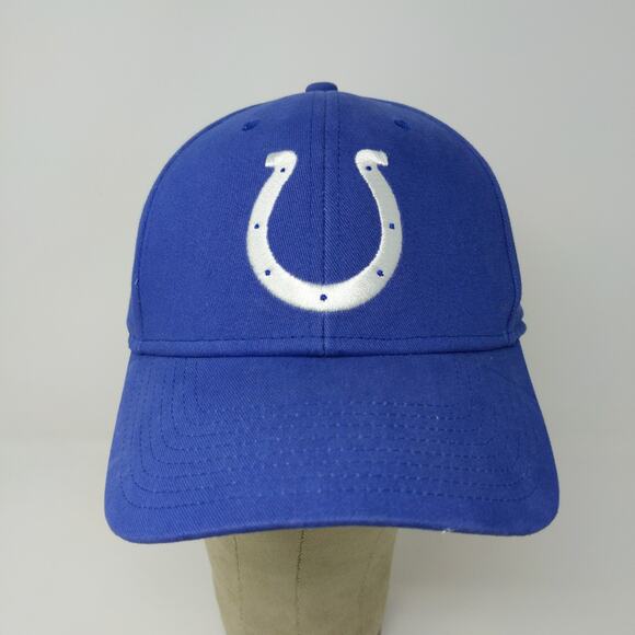 NFL Team Indianapolis Colts Strapback Hat OSFA Blue Embroidered Horseshoe Logo - Picture 3 of 12
